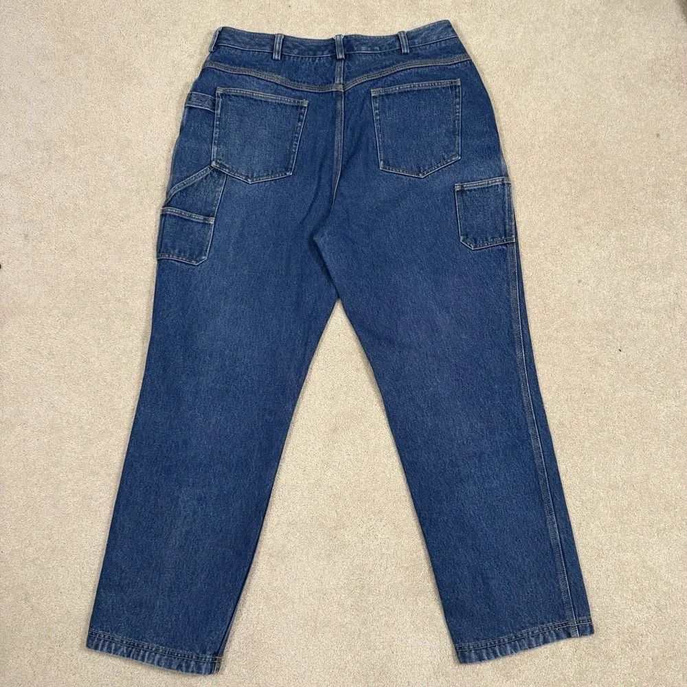 VTG Duluth Trading Co Jeans Men 36x31‎ Blue Ballroom Pants Stonewash Workwear